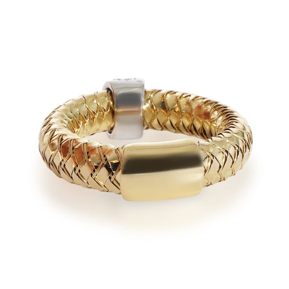 Roberto Coin Primavera Diamond Ring in 18K Yellow Gold 0.1 CTW - Picture 3 of 5